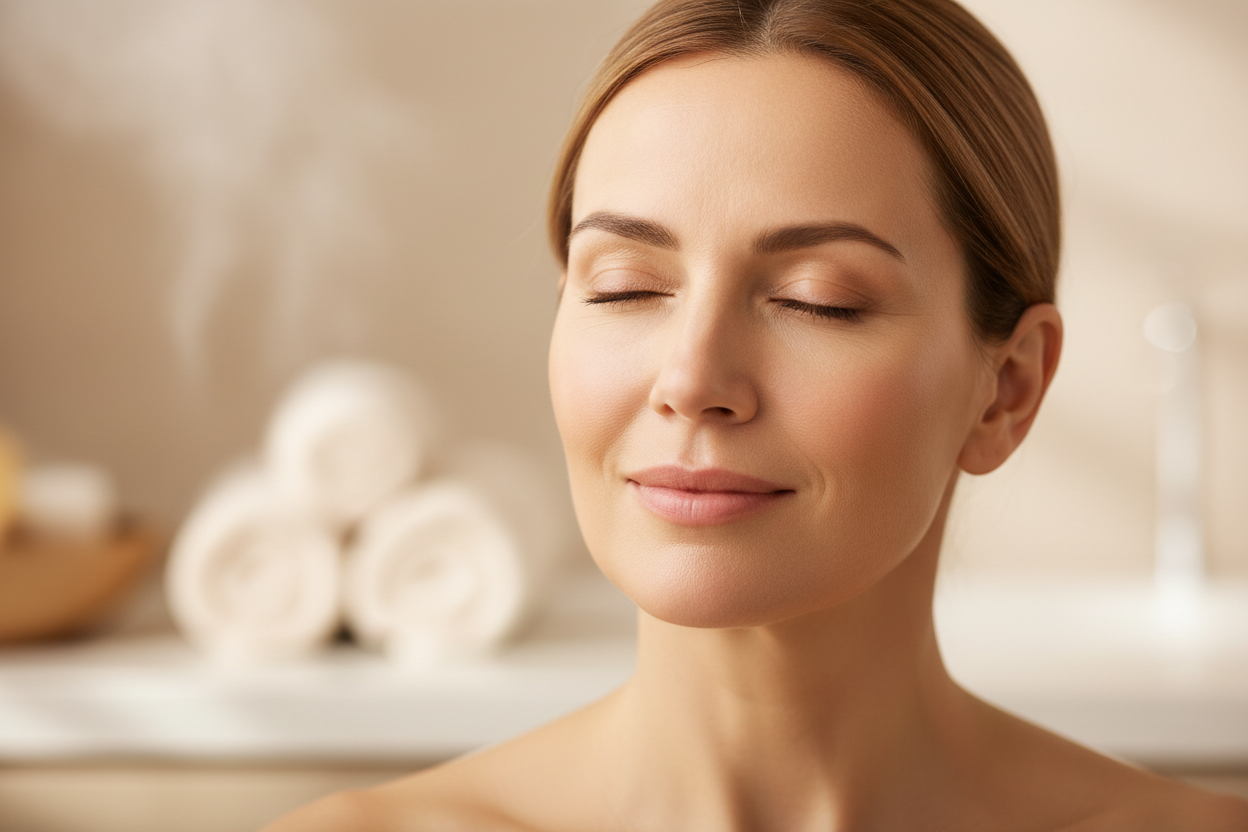 Raffermissement naturel visage – ambiance spa premium